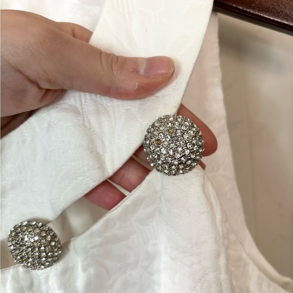 Michael Kors white sheath embossed floral dress size 6 - Picture 4 of 7